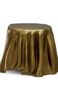 Mesa de Centro Moderna con Diseño Drapeado, Mueble Decorativo Hecho a Mano para Sala de Estar Contemporánea - Product Image 3