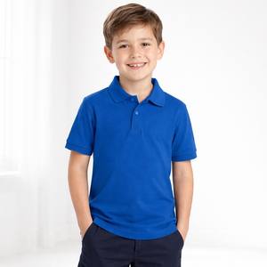 Camiseta Polo de Punto Informal para Niños al por Mayor, 100% Algodón, Bordado Personalizado, Manga Corta, Transpirable, Ropa de Verano para Niños - Product Image 3