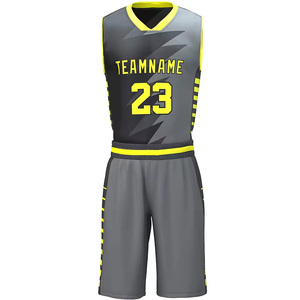 Ensemble d'uniformes de basketball personnalisés confortables 100 % polyester antibactérien, fabriqués au Pakistan, pour équipes : maillot et short par sublimation - Product Image 4