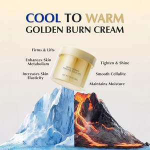 Crème de massage amincissante et raffermissante anti-cellulite à action rapide Burn Gold, <span class=keywords><strong>gel</strong></span> <span class=keywords><strong>cryo</strong></span>-thermo raffermissant Gold pour le ventre, les cuisses et les fesses - Product Image 3