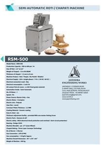 เครื่องทำแป้งจาปาตีกึ่งอัตโนมัติ RSM 500 จากซัพพลายเออร์อินเดีย สำหรับครัวขนาดใหญ่ ราคาโรงงาน - Product Image 4