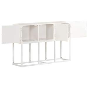 Aparador Mediano Blanco de Madera Maciza de Mango con Hierro con Recubrimiento en Polvo, Duradero y Elegante - Product Image 4