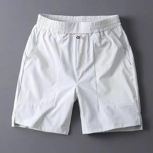 The New Listing Customized Logo White Quick Dry Men's Casual Sporty Athletic <b>Elastic</b> Waist Drawstring Breathable Men's Shorts - Product Image 1