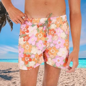 New Design <b>Men</b>’s Tropical Palm Tree Sublimation Printed Swim Shorts Quick Dry Beach <b>Trunks</b> Summer Holiday Surf and Pool Swimwear - Product Image 4