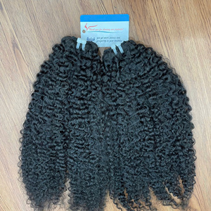 Extensiones de cabello natural en trama de color natural, cabello rizado birmano al vapor, listas para enviar, cabello vietnamita virgen. - Product Image 1