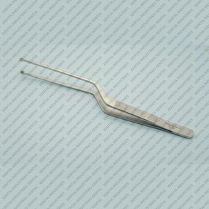 German Yasargil Bayonet Tumor Grasping Forceps 8 Inch 7mm Serrated Jaws Stainless Steel Reusable Neuro Spine Surgical <b>Instrument</b> - Product Image 1