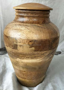 Customized Mango Wood Urn <b>Box</b> Beautifully Engraved Metal Cremation Urn <b>for</b> Human & <b>Pet</b> <b>Ashes</b> Direct From India - Product Image 6