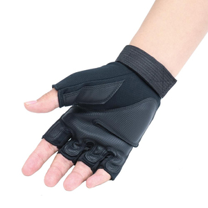Guantes de Gimnasio Unisex de Medio Dedo, Microfibra Antideslizante, Cierre de Gancho y Bucle, para Levantamiento de Pesas, Profesionales, de Cuero, para Exteriores, Personalizados - Product Image 2