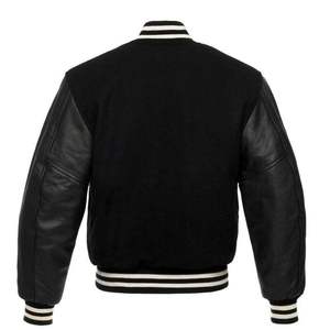 Vestes bomber universitaires vierges en gros pour hommes, vestes Letterman personnalisables par sublimation, vestes de baseball universitaires pour hommes - Product Image 2