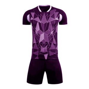 Ensemble de maillots d'entraînement de football en gros, personnalisable par sublimation, en maille polyester à séchage rapide, kit de shorts d'entraînement de football respirant pour équipe - Product Image 1