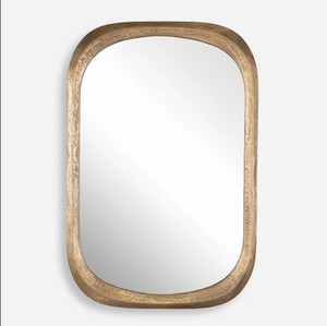 Arched Gold Wall <b>Mirror</b> – Modern Decorative Metal <b>Frame</b> <b>Mirror</b> for Living Room, Bedroom & Luxury Home Decor - Product Image 2