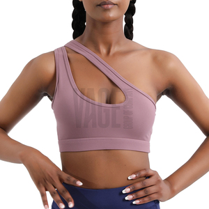 Soutien-gorge de sport pour femme, col rond, fermeture avant, vêtements de sport pour la gym, tenue de sport personnalisée, marque privée - Product Image 1