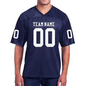 Camiseta de Fútbol Transpirable de Alta Calidad con Diseño Nuevo y Mangas Cortas, Camiseta de Fútbol Americano Sublimada Personalizada para Adultos - Product Image 2