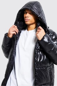 Veste d'hiver matelassée pour homme ASTURBAN WEAR, coupe-vent, fermeture éclair, col montant, logo sur le devant, haute qualité, respirante - Product Image 5