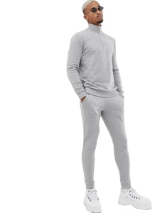 New Arrival Men's Smart Pullover Fleece Tracksuit Men's Turtle Neck Pullover Sweat Suit - Product Image 2