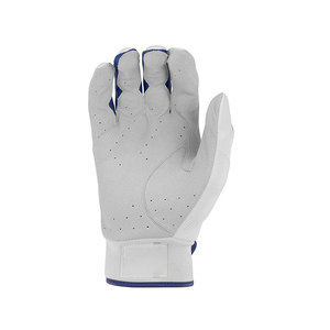 Breathable Leather Full Finger Baseball Gloves White <b>Blue</b> Hook And Loop Closure Adult Right Handed All Seasons Baseball Gloves - Product Image 3