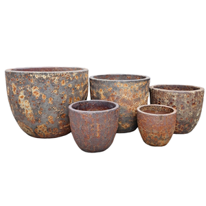 Macetas de arcilla de cerámica esmaltada verde Atlantis grandes para vivero y jardín, suministros para macetas de jardín - Product Image 6