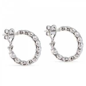 Classic Bezel <b>Set</b> Round Lab Grown Diamond <b>Earrings</b> IGI Certified DEF VVS VS Quality in 14k Gold or <b>Silver</b> Minimalist <b>Stud</b> Design - Product Image 6