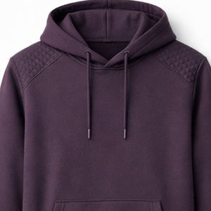 Sudaderas con capucha personalizadas OEM para hombre, color morado ciruela, nuevo diseño, sudadera tipo pullover, ropa de alta calidad al por mayor - Product Image 2