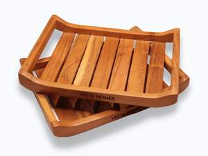 Bandeja de Servir Hecha a Mano de Madera de Mango Ecológica, Apta para Lavavajillas, Duradera y de Alta Calidad para Uso en el Hogar y Restaurantes - Product Image 6