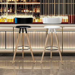 Taburete de Bar Moderno de Madera para Cocina, Hotel, Sala de Estar, Apartamento y Villa - Product Image 5
