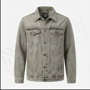 Vente en gros 2025 – Nouvelle veste en jean de coton personnalisée pour homme, haute qualité, hiver, état neuf - Product Image 2