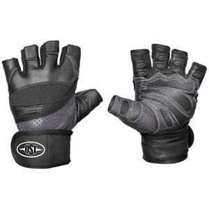 Guantes unisex de cuero atlético y malla transpirable de alta calidad para levantamiento de pesas Cross-Fit Training Guantes de entrenamiento de gimnasio personalizados - Product Image 2