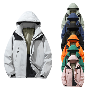 Logo Custom Windproof Winter Jacket Hooded Waterproof Windbreaker for Mens - Product Image 1