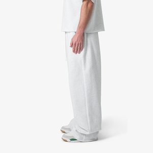 Men's Sporty Loose Fit Baggy <b>Trousers</b> Wide Leg Streetwear Pants Breathable Lightweight <b>Elastic</b> <b>Waist</b> Acid Wash Polyester/Cotton - Product Image 1