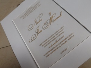 Tarjetas de Invitación de Boda de Acrílico de Lujo, Invitaciones de Acrílico Transparente Personalizadas, Impresión UV, Tarjetas para Eventos Premium, Suministro al por Mayor - Product Image 4
