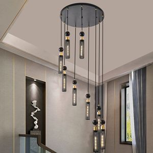 Lampadario moderno lampadario a 9 luci industriali oro nero regolabile plafoniera a soffitto in Mesh per soggiorno - Product Image 5