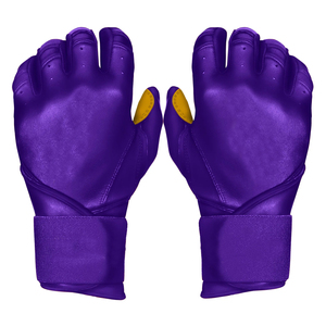 Guantes de Bateo de Béisbol Profesionales para Hombre, Acolchados, de Tela No Tejida, de la Mejor Calidad, Personalizados al por Mayor, Azul y Rojo - Product Image 3