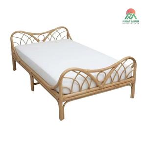 Cuna de Ratán Nhat Minh, Diseño Tropical, Muebles para Dormitorio Infantil, Acabado Natural, Ensamblaje de 3 Piezas - Product Image 1