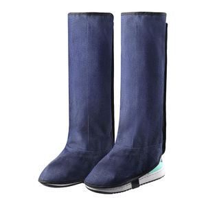 Protège-chaussures de soudage en denim FR résistants à la chaleur et à l'abrasion, protections pour chaussures de sécurité, pour la lutte contre les incendies et la construction - Product Image 1