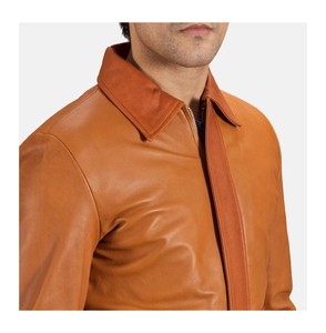 Chaqueta de cuero para motocicleta de peso pesado, personalizada en color, diseño único, último precio, alta calidad, la mejor chaqueta de cuero para hombre - Product Image 6