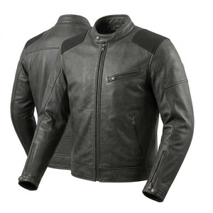 Tough Leather <b>Jacket</b> for Men Motorbike Biker Gear Tactical Style Long Thin Waterproof Breathable Wholesale - Product Image 6