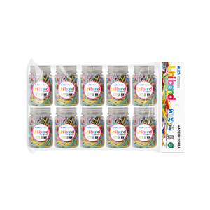 Bandes élastiques pour cheveux en TPU, fabriquées en Corée, unisexes, personnalisées OEM ODM, dans une bouteille en plastique, non toxiques, élastiques, certifiées OEKO-TEX - Product Image 4