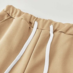 Survêtement unisexe couleur camel, sweat-shirt à capuche entièrement zippé avec poches latérales, coupe décontractée, vêtements d'automne, 100% coton - Product Image 6