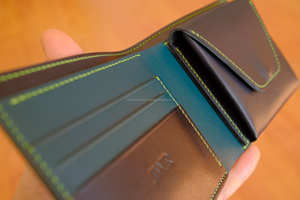 OEM elegante de cuero genuino abierto plegable Bi-Fold cartera delgada RFID bloqueo monedero para los hombres pedidos al por mayor - Product Image 4