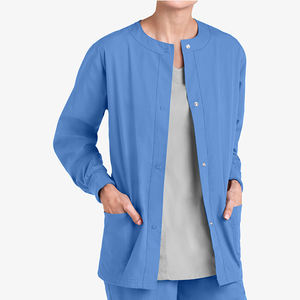 Bata de Laboratorio para Mujer, Personalizable, de Alta Calidad, para Invierno, Cuello Redondo, Tallas Grandes, Múltiples Bolsillos, Precio de Fábrica al por Mayor, Lisa, para Hospital - Product Image 5