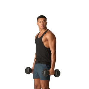 OEM Wholesale Custom Plus Size Men Cotton Stringer Running Sports Gym Men's Bodybuilding Tank Tops - Product Image 1