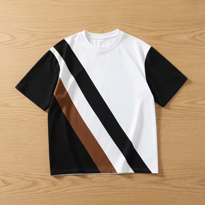 100% Cotton Jersey Men's Professional Short Sleeve Stylish Oversized Printed Breathable Quick Dry Anti-Wrinkle O-Neck Plus Size - Product Image 1