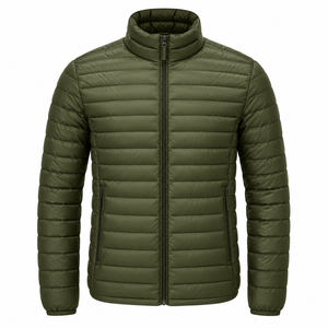 Blouson d'hiver pour homme de haute qualité, imperméable, à capuche, col rabattu, chaud et confortable, style bomber - Product Image 1
