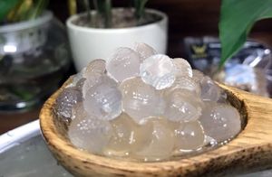 Perlas de Konjac con Sabor 3Q, Listas para Comer, Boba de Gelatina de Konjac, Sabor Original Oolong, Caramelo y Melocotón - Product Image 6