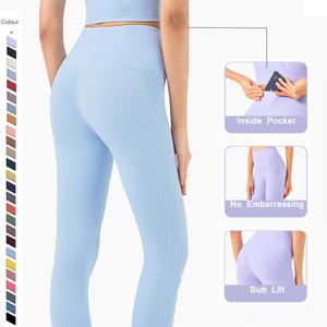 Two Piece Breathable Workout Sublimation Yoga Sets Mid Waist Women Legging and Bra Set Solid Color Front Logo Yoga Set - Product Image 6