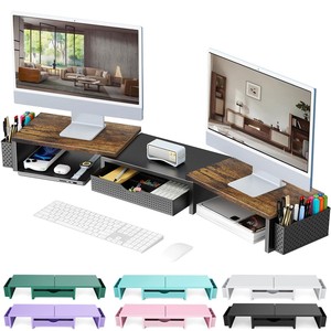 Porte-livres géométriques contemporains rectangulaires en bois de teck vert, fabriqués à la main |   Organiseurs de bureau en gros - Product Image 4