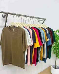 T-shirt unisexe en coton 230g, uni, sans impression sur le devant, manches courtes, respirant, coupe décontractée, design personnalisé, service OEM - Product Image 6