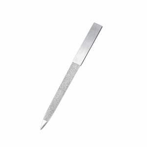 Kit de limes à ongles en acier inoxydable diamanté de 5,5 pouces, double face, durable, pour manucure et pédicure, outil de salon - Product Image 1