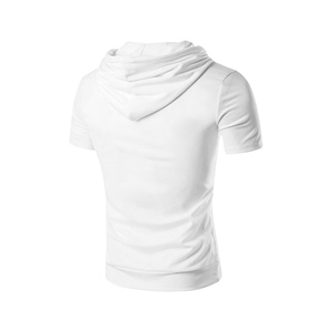 Sweat-shirts à capuche à manches courtes de haute qualité, OEM ODM, design personnalisé, sweat-shirt à capuche en coton pour hommes et femmes, fabricants en gros de sweats à capuche - Product Image 2