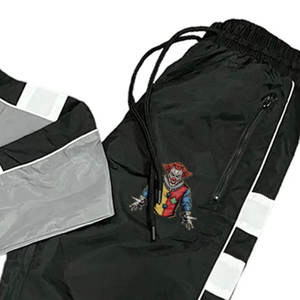 Branded <b>Black</b> Hooded <b>Windbreaker</b> Tracksuit Embroidery Full Sleeve Zipper Front Side Pockets Autumn Sporty Style Adult Wear - Product Image 4